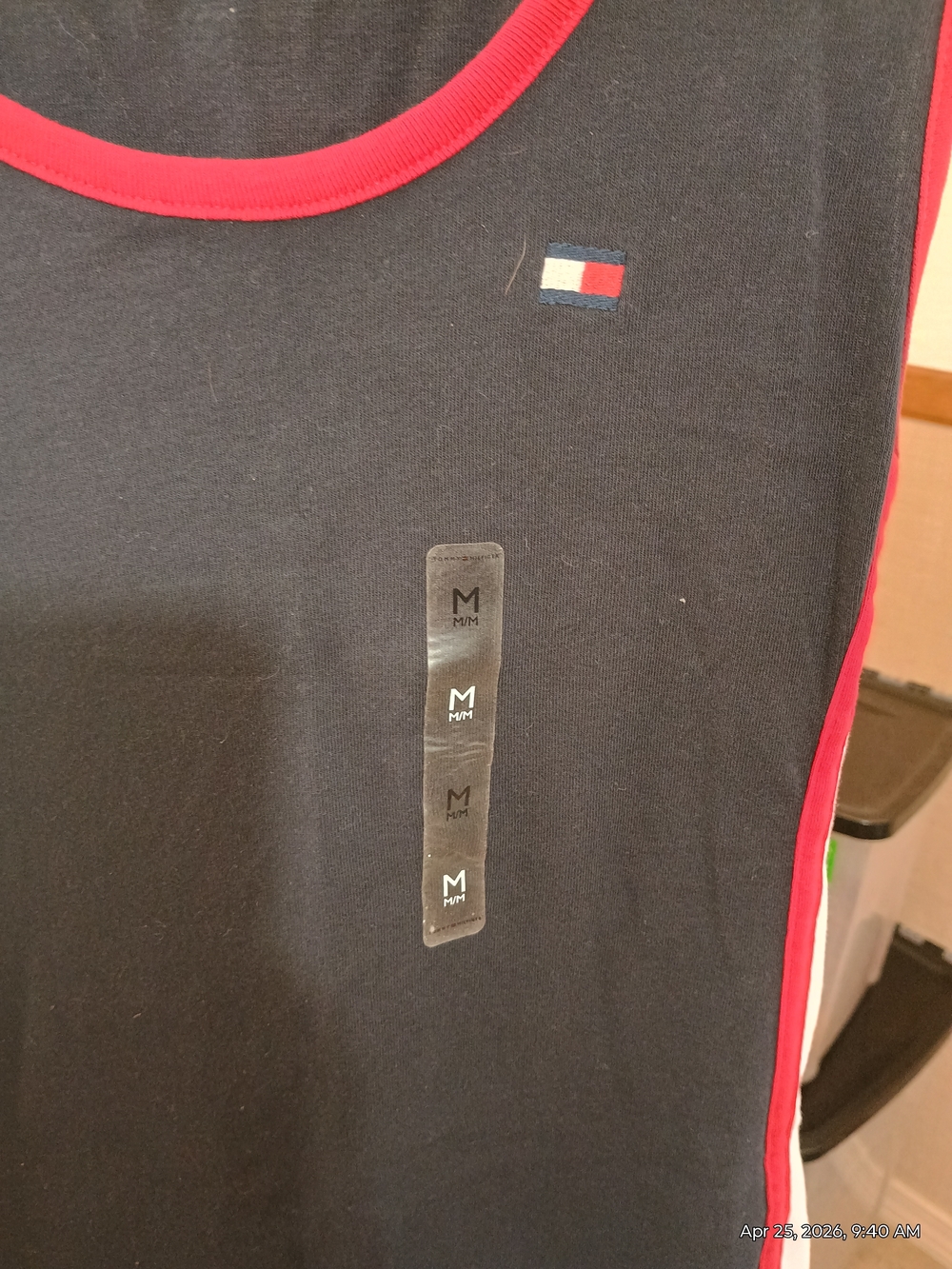 Tommy Hilfiger Navy Tank Dress with Red & White Trim - Picture 3 of 4